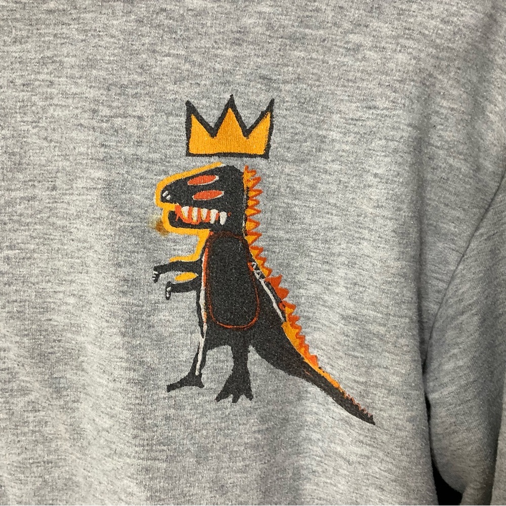 Jean-Michel Basquiat Youth XL Dinosaur Hoodie